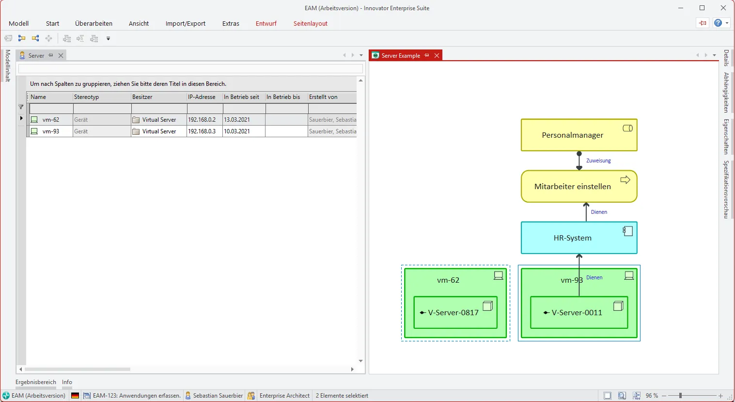 mid-gmbh-blog-eam-dokumentation-grafik-innovator Beispiel: Modellierungswerkzeug Innovator mit tabellarischer Benutzeroberfläche | MID GmbH