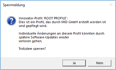 Sperrmeldung